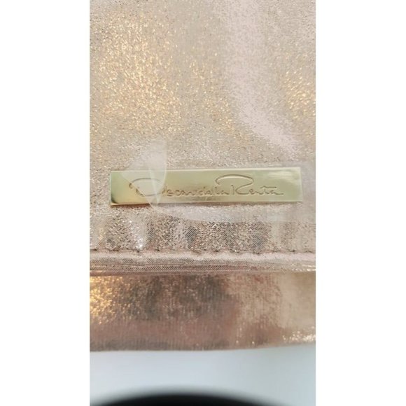 Oscar De Le Renta Shimmery Rose Gold Clutch - Picture 5 of 5